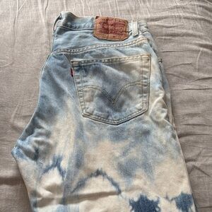 Levi's Sky Blue Tie-Dye Jeans